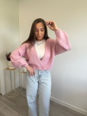 Kardigan Krótki LILI Różowy