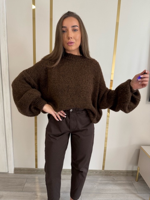 Sweter Cloudy Czekoladowy