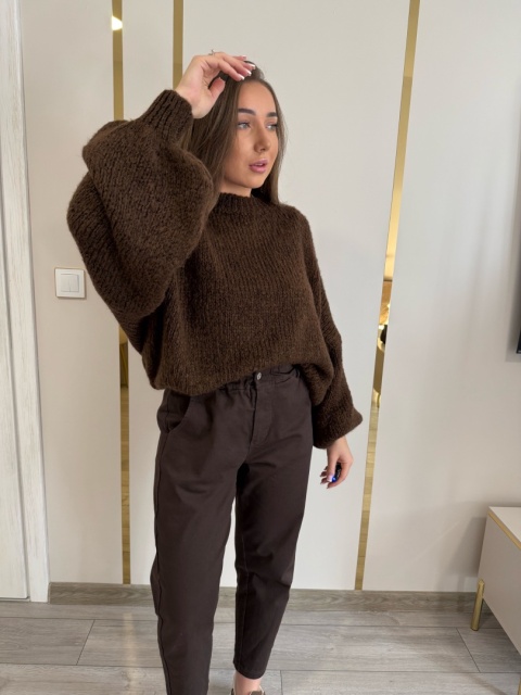 Sweter Cloudy Czekoladowy