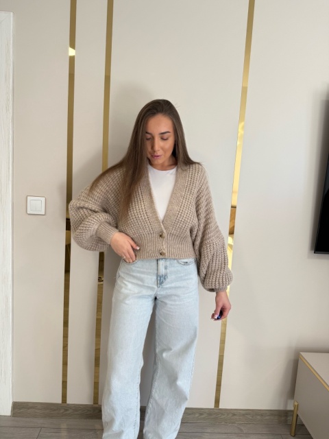 Sweter Kardigan Honey Beżowy