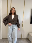 Sweter Kardigan Honey Brązowy