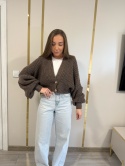 Sweter Kardigan Honey Brązowy