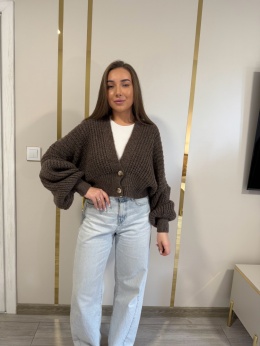 Sweter Kardigan Honey Brązowy