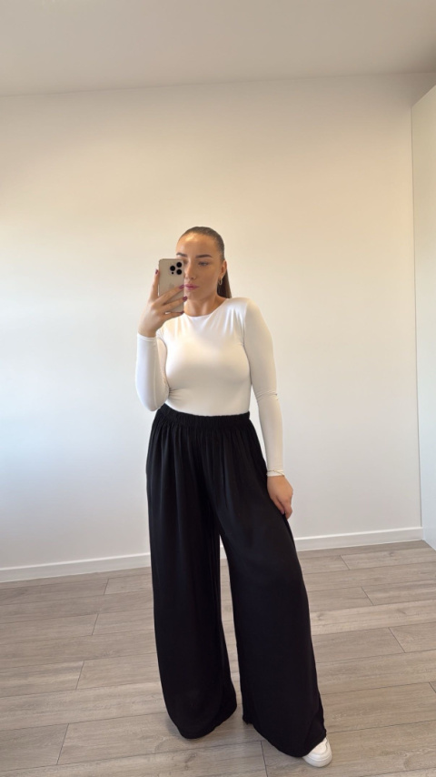 Spodnie Viskoza Czarne