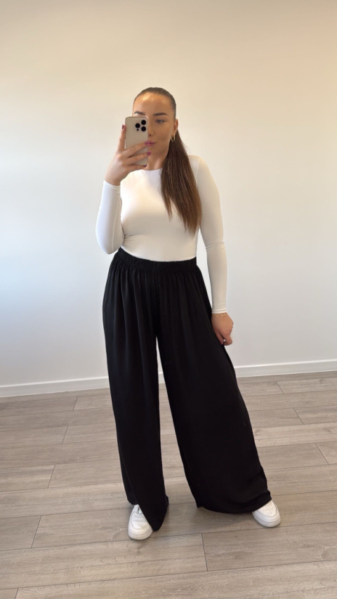 Spodnie Viskoza Czarne