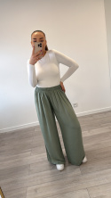 Spodnie Viskoza Pistacja