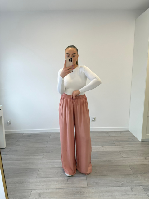 Spodnie Viskoza Morelowy