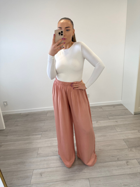 Spodnie Viskoza Morelowy