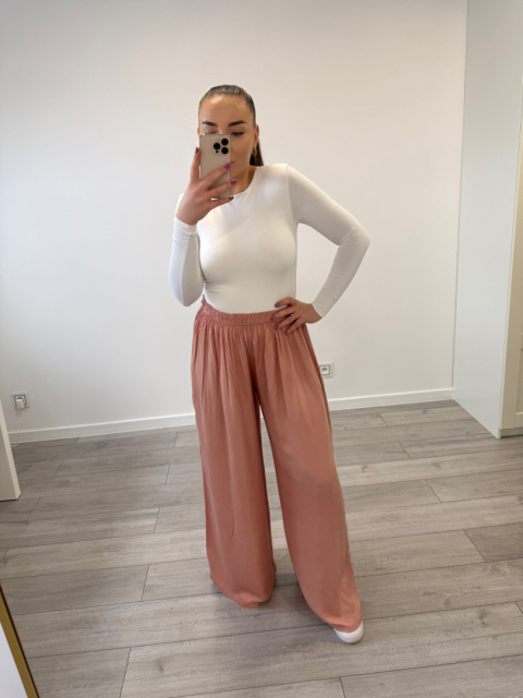 Spodnie Viskoza Morelowy