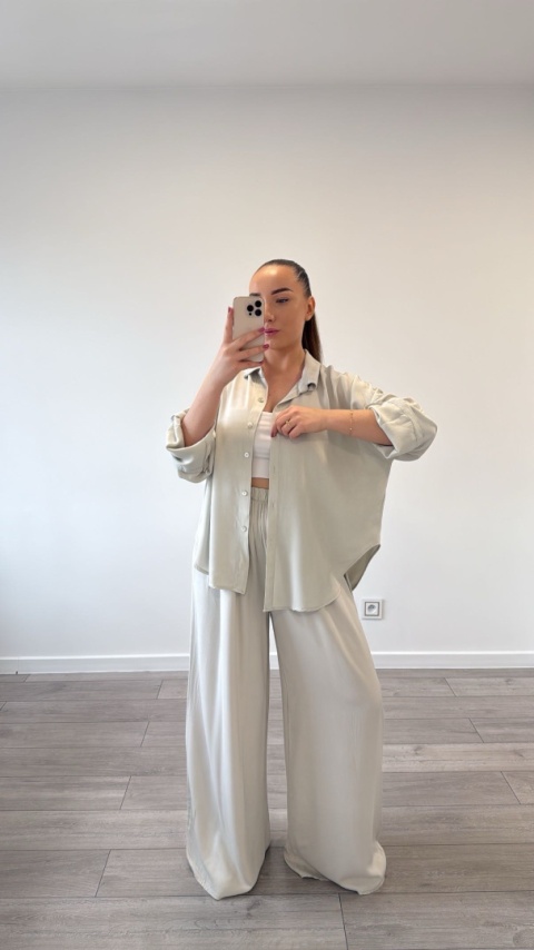 Komplet Madisson Szaro-Beżowy