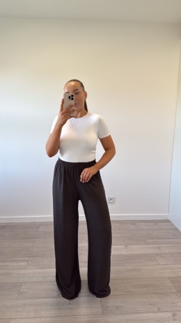 Spodnie Airy Ciemno Czekoladowe