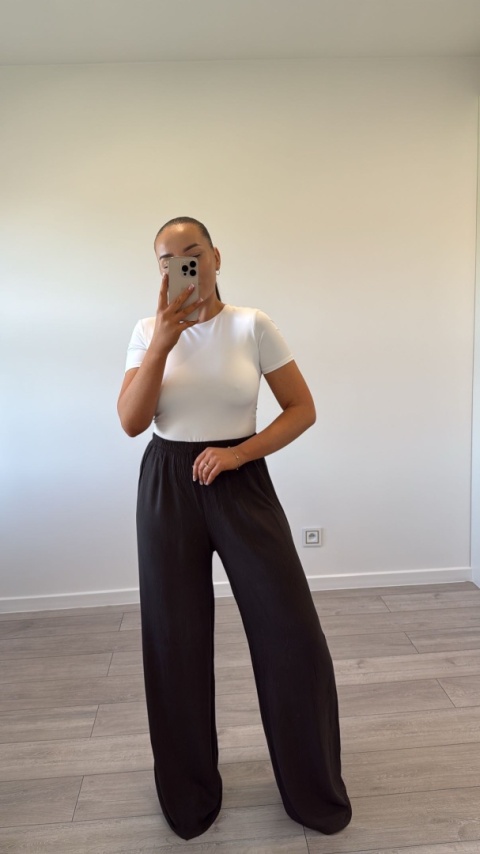 Spodnie Airy Ciemno Czekoladowe