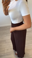 Spodnie Plisy Czekoladowe