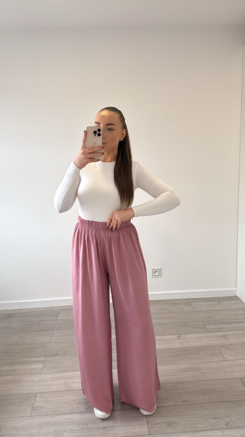 Spodnie Viskoza Jagodowe