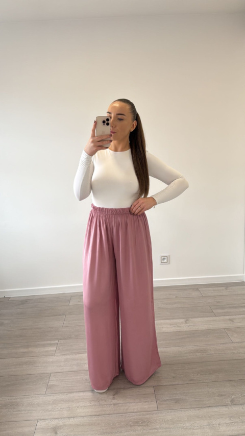 Spodnie Viskoza Jagodowe