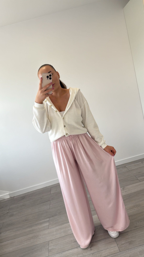 Spodnie Viskoza Jasny Róz