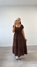 Sukienka Flora Czekoladowa