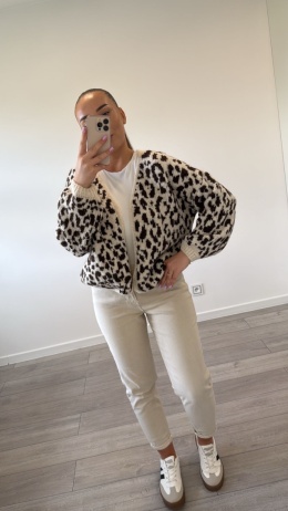 Kardigan Panterka Czekoladowy