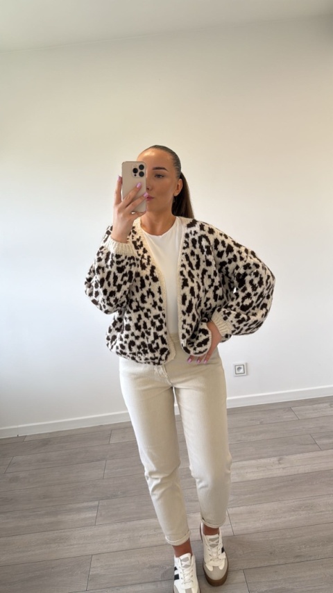 Kardigan Panterka Czekoladowy