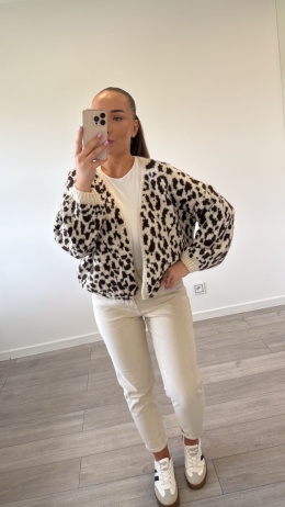 Kardigan Panterka Czekoladowy