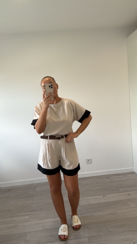 Komplet Call Beżowy