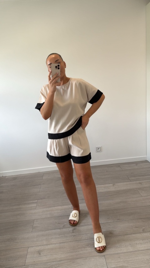 Komplet Call Beżowy