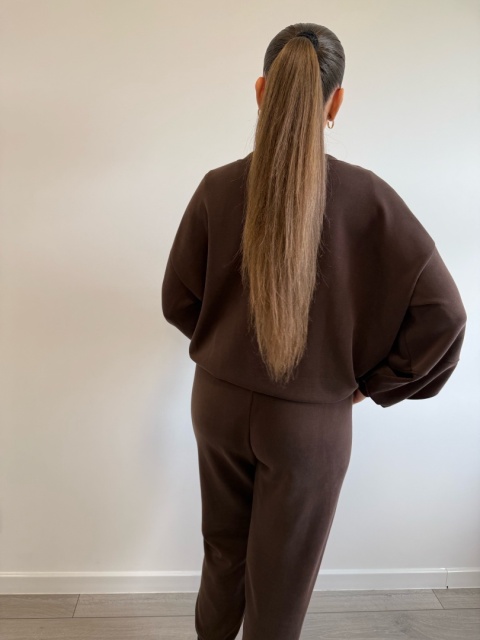 Komplet Dresowy Butter Mood Czekoladowy