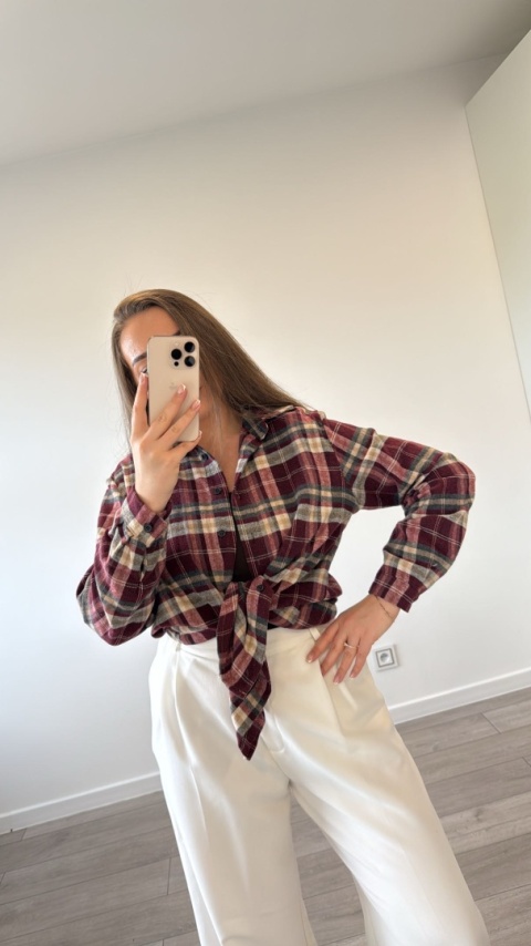 Koszula Simpre Bordowa