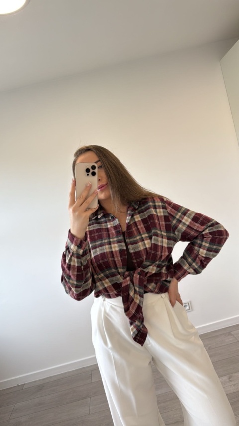 Koszula Simpre Bordowa