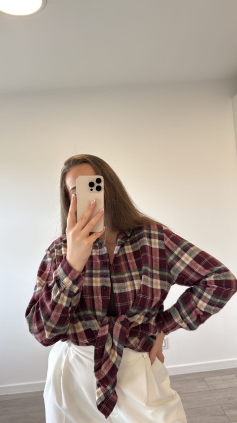 Koszula Simpre Bordowa