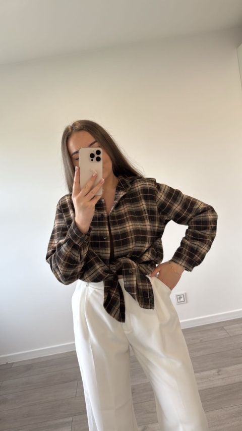 Koszula Simpre Czekoladowa