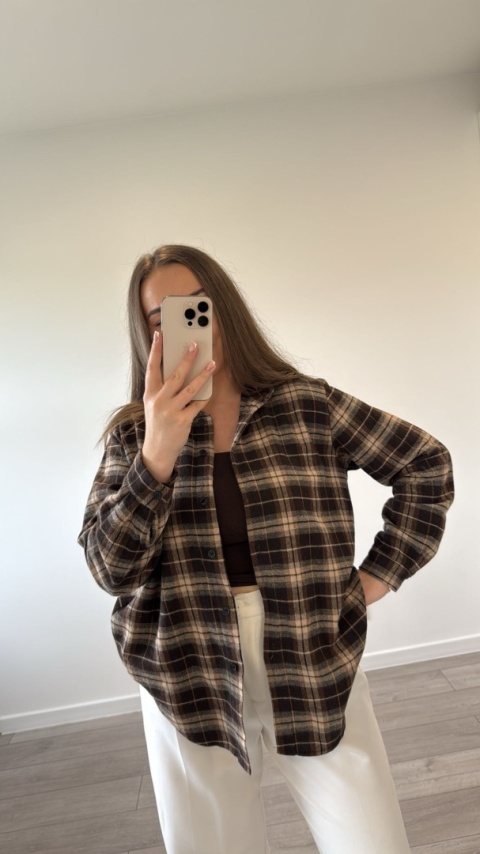 Koszula Simpre Czekoladowa