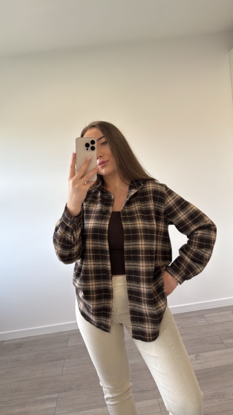 Koszula Simpre Czekoladowa