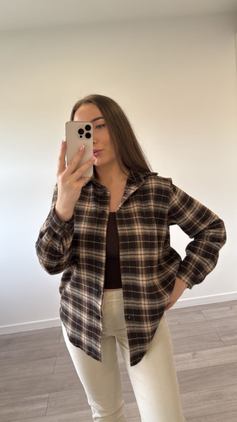 Koszula Simpre Czekoladowa