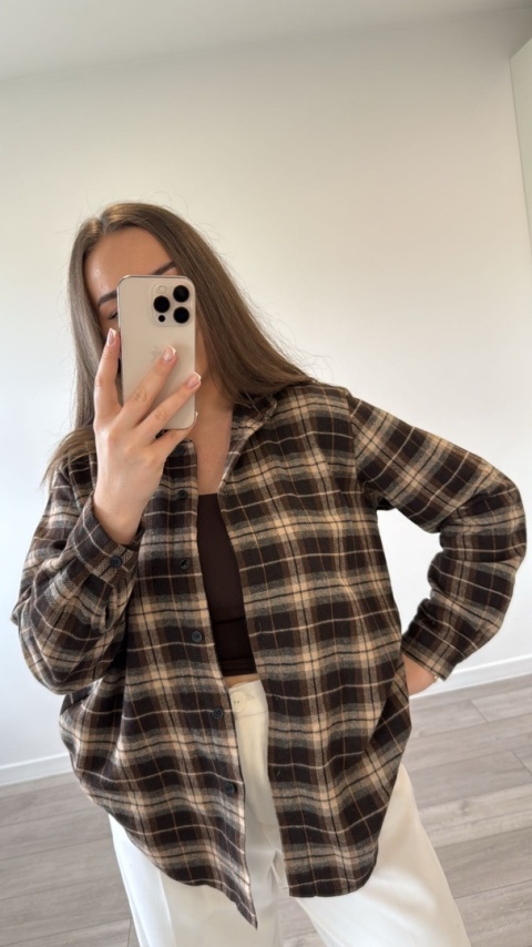 Koszula Simpre Czekoladowa