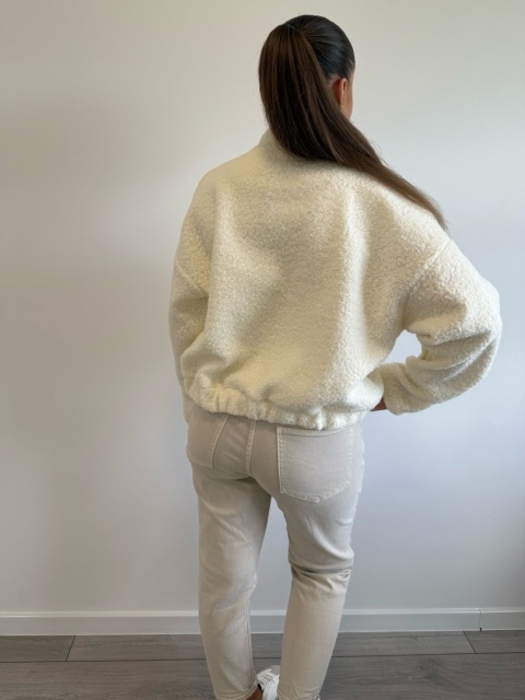 Kurtka Bouclé Bloom Ecru