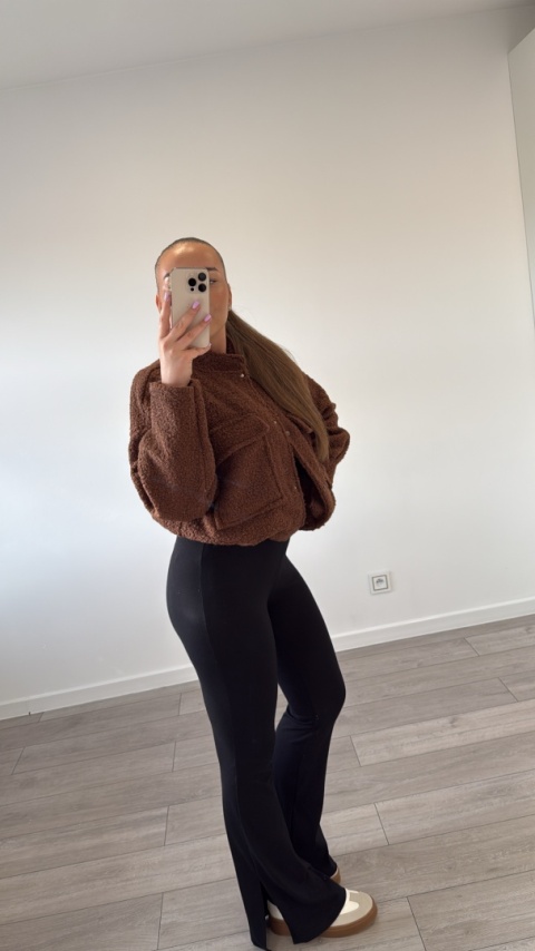 Legginsy z Rozcięciem po bokach Czarne