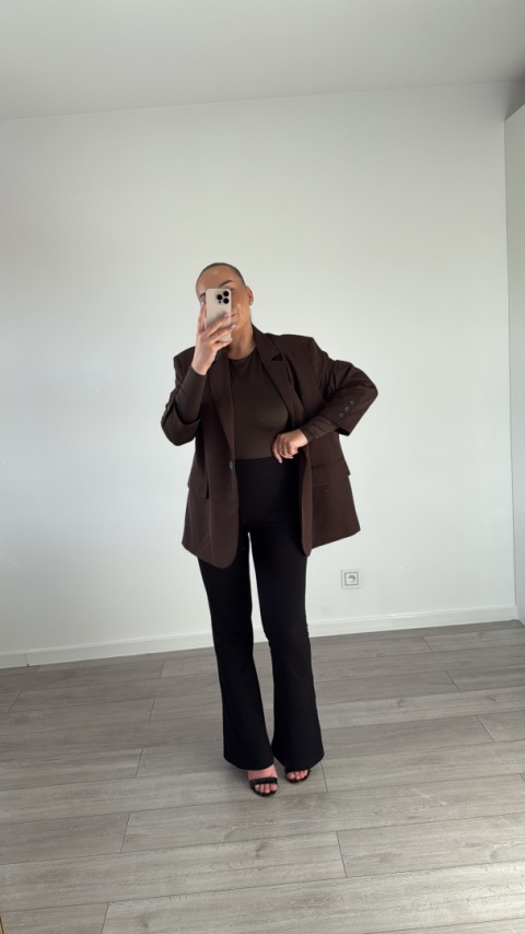 Legginsy z Rozcięciem po bokach Czarne