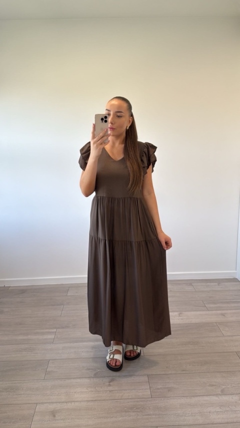 Sukienka Czekoladowa Hazel