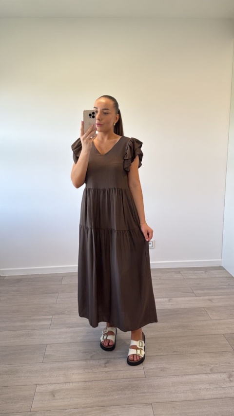 Sukienka Czekoladowa Hazel