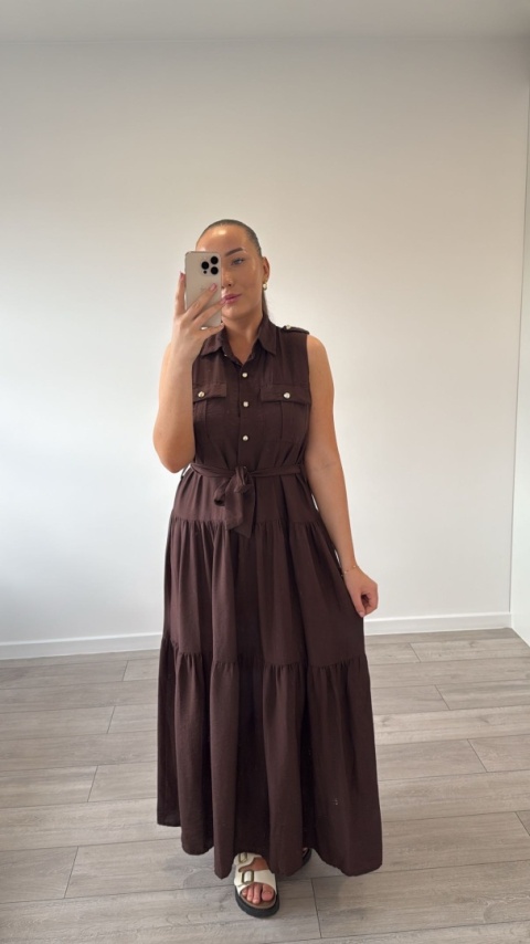 Sukienka Czekoladowa Velora