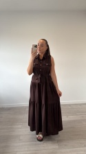 Sukienka Czekoladowa Velora