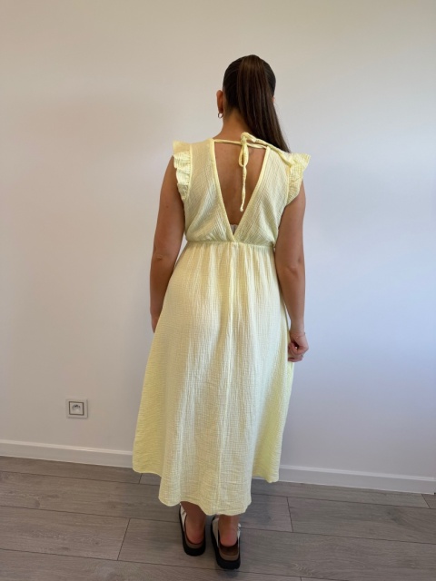 Sukienka Masełkowy Żólty Verona