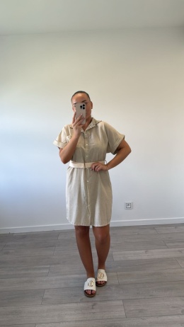 Sukienka Szmizjerka z Paskiem