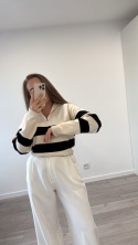 Sweter Beżowy Stripe