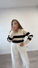 Sweter Beżowy Stripe