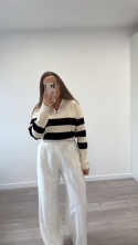 Sweter Beżowy Stripe