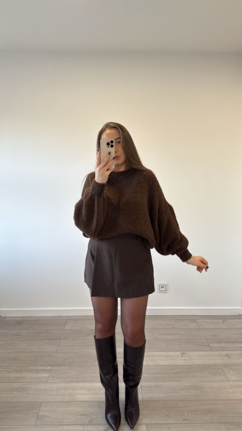 Sweter Cloudy Czekoladowy