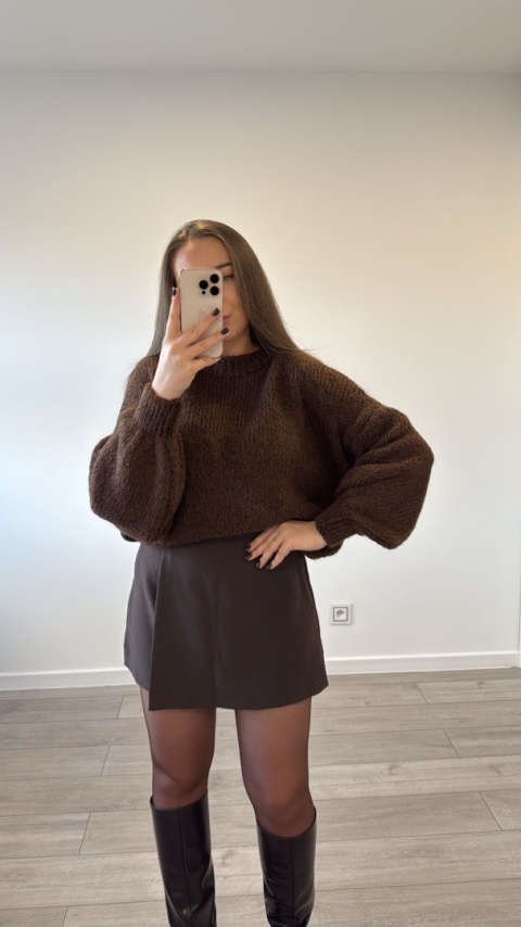 Sweter Cloudy Czekoladowy