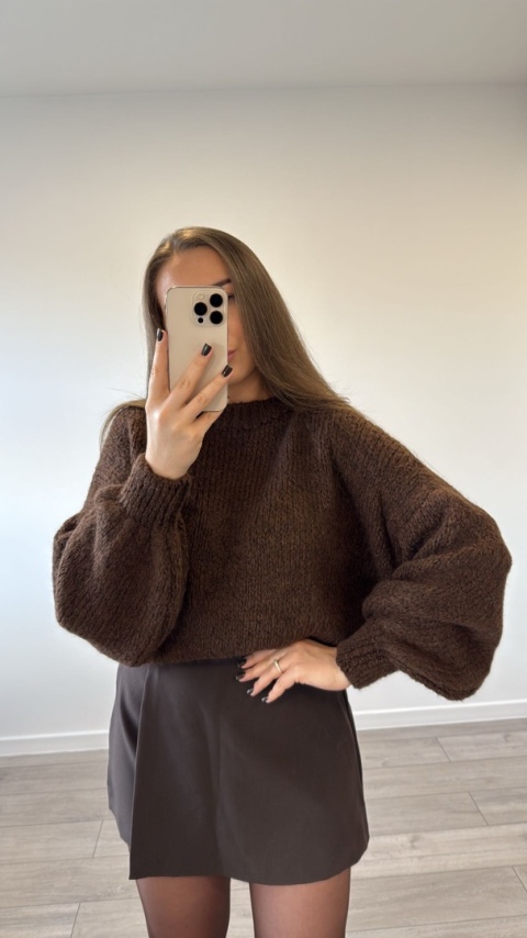 Sweter Cloudy Czekoladowy